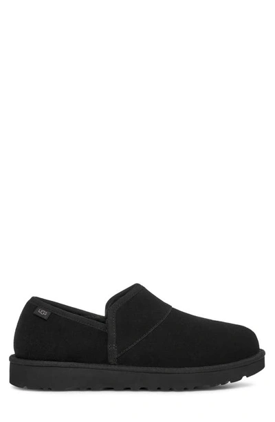 Ugg Leisure Outdoor Suede Plush Slipper In Black