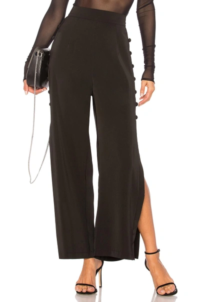 Airlie Louise Button Pant In Black