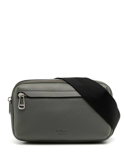 Mulberry Utility Postman's Full-grain Leather Messenger Bag In Gray