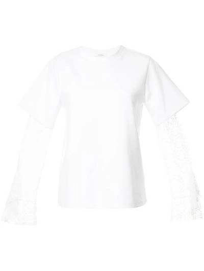 Goen J Lace Long Sleeved Layered T