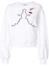 Vivetta Silhouette Embroidered Sweatshirt In White