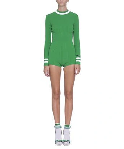 Valentino Viscose Bodysuit In Verde