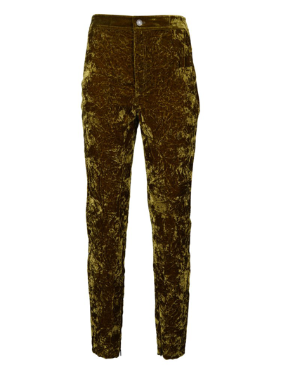 Saint Laurent Trousers Clothing In Gold