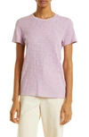 Atm Anthony Thomas Melillo Schoolboy Cotton Crewneck T-shirt In Lilac