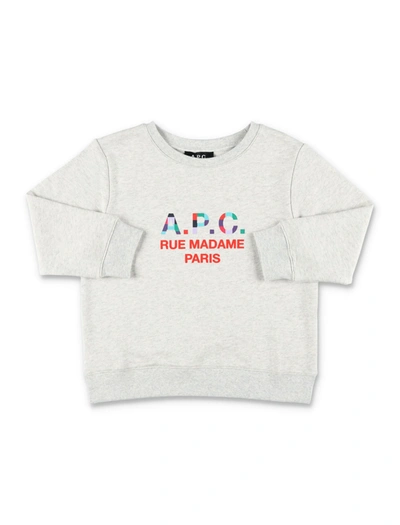 A.p.c. Kids' Achille Sweatshirt In Ecru