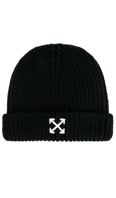 Off-white Black Wool Beanie Hat  Nd Off White Uomo Tu In Multi-colored