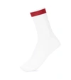 Valentino Striped-ankle Ribbed Silk-blend Socks In Red
