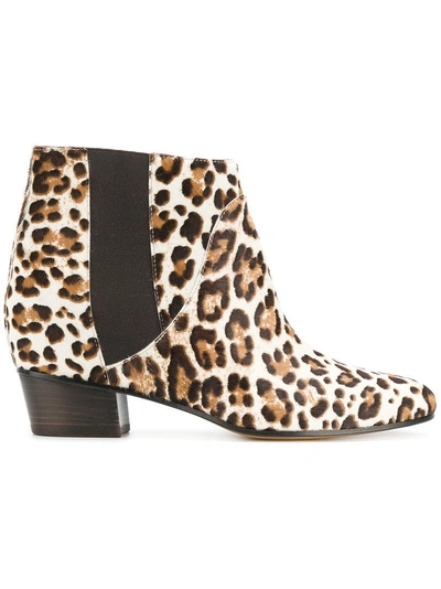 Golden Goose Dana Ankle Boots In Animalier