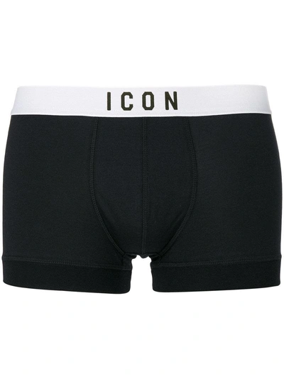 Dsquared2 Icon Print Boxers In Black