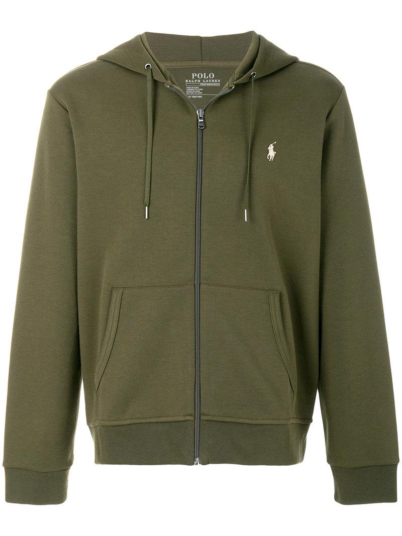 green polo pullover