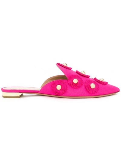 Aquazzura Sunflower Flat - Pink & Purple