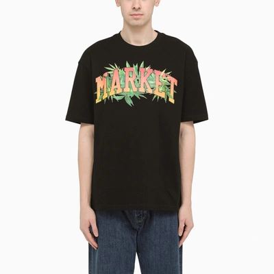 Market Black Logo-print Crewneck T-shirt