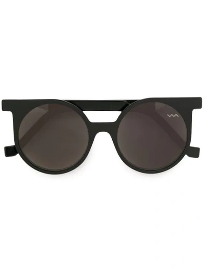 Vava Round Frame Sunglasses In Black