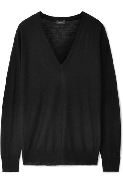 Joseph Cashmere Sweater In Black