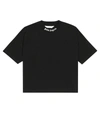 Palm Angels Kids' Black Logo Cotton T-shirt