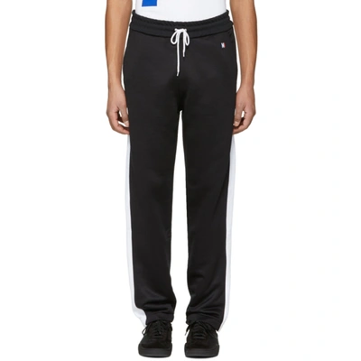 Ami Alexandre Mattiussi Mid-rise Logo-embroidered Jersey Track Pants In Black