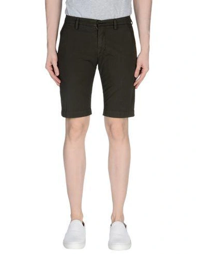 Dondup Man Shorts & Bermuda Shorts Military Green Size 31 Cotton, Elastane In Green