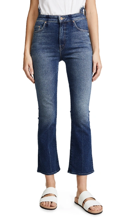 Mother The Shift Insider Ankle Jeans In Dark Blue