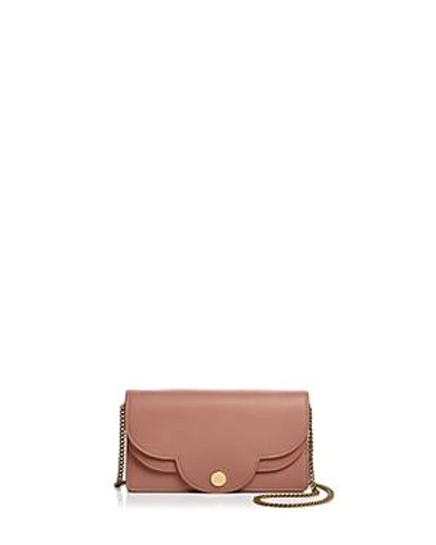 See By Chloé See By Chloepolina Leather Chain Wallet In Cheek/gold