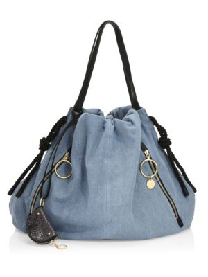 see by chloe denim tote