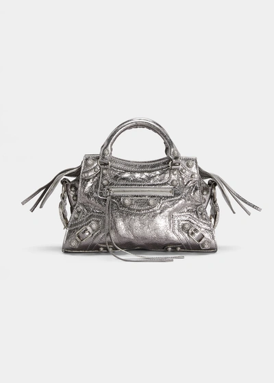Balenciaga Neo Cagole Xs Metallic Strass Top-handle Bag