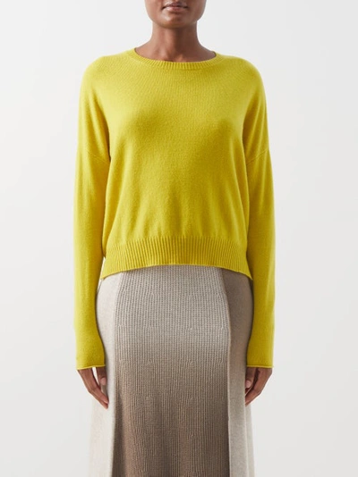 Allude Cashmere Sweater In Yellow