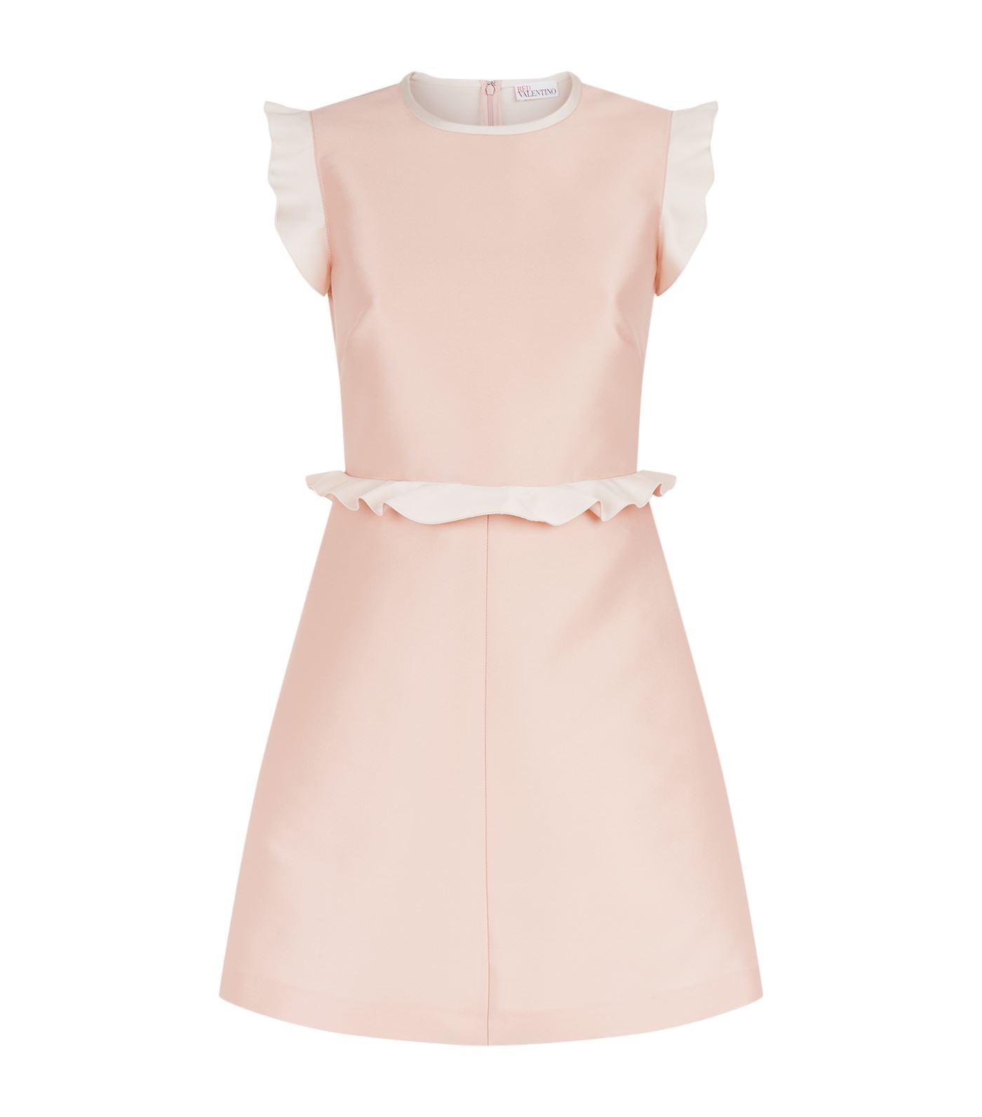 dusky pink shift dress