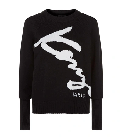 Kenzo Signature Sweater In Black