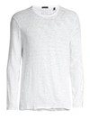 Atm Anthony Thomas Melillo Distressed Long Sleeve T-shirt In White