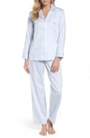 Lauren Ralph Lauren Stripe Sateen Pajamas In Blue Stripe