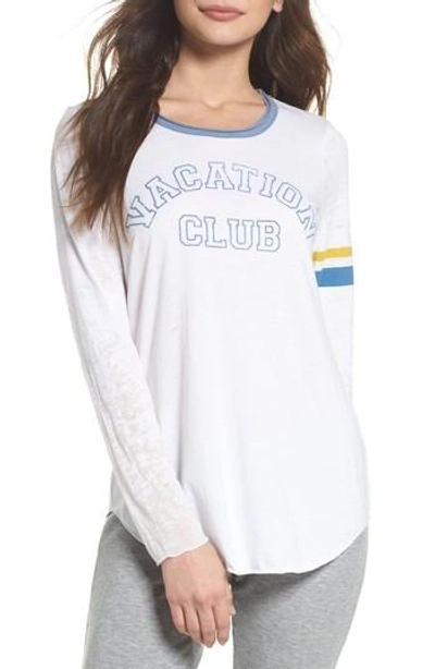 Chaser Vacation Club Vintage Tee In White St. Tropez