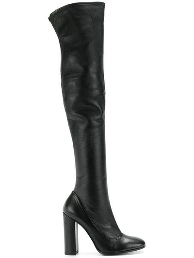 Fabi Over The Knee Boots In Black