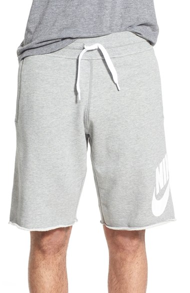 grey nike cloth shorts