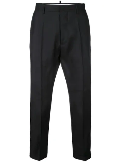 Dsquared2 Tailored Cropped Trousers In Black