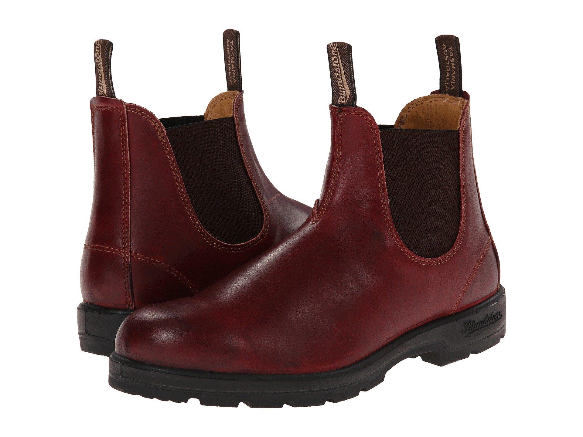 blundstone with red elastic