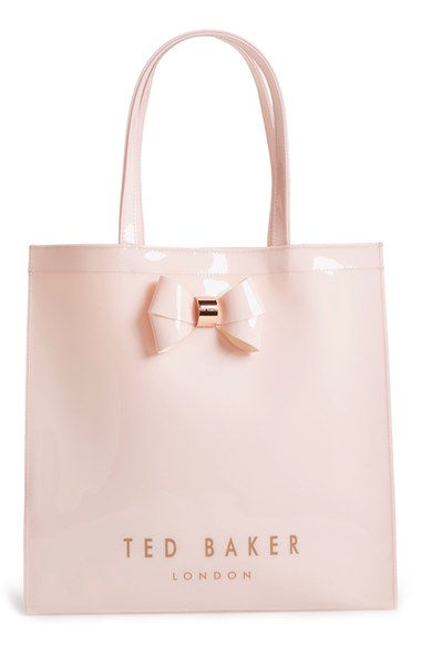 Ted Baker 'sumacon' Plain Bow Large Tote In Baby Pink | ModeSens