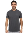 Under Armour Charged Cotton® Left Chest Lockup In Stealth Gray/stealth Gray