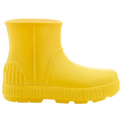 Ugg Drizlita Genuine Shearling Lined Rain Boot In Yellow