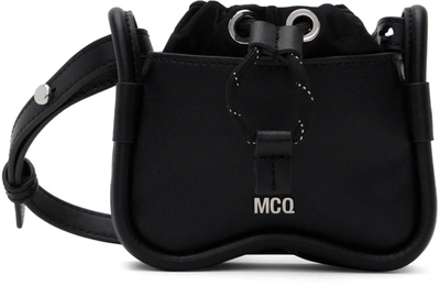 Mcq By Alexander Mcqueen Mini Curved-edge Crossbody Bag In Schwarz