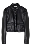 Jonathan Simkhai Donna Vegan Leather Jacket In Black