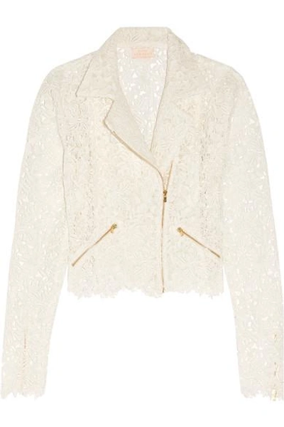 Rime Arodaky Drew Cotton-blend Guipure Lace Jacket In Ivory