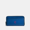 Coach Mlb Accordion Wallet In Sport Calf Leather In : Chi Cubs
