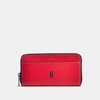 Coach Mlb Accordion Wallet In Sport Calf Leather In Bos Red Sox