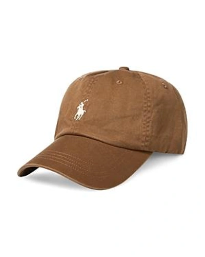 Polo Ralph Lauren Cotton Chino Sports Cap In Brown