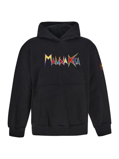 Mauna Kea Logo Embroidery Hoodie In Black
