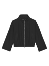 Theory Raglan-sleeve Short Anorak Jacket In Black