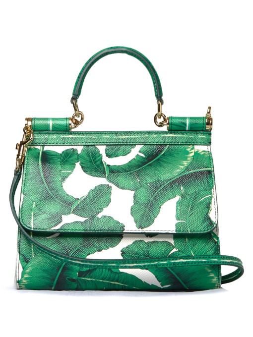 Dolce & Gabbana Sicily Small Banana Leaf-print Cross-body Bag | ModeSens