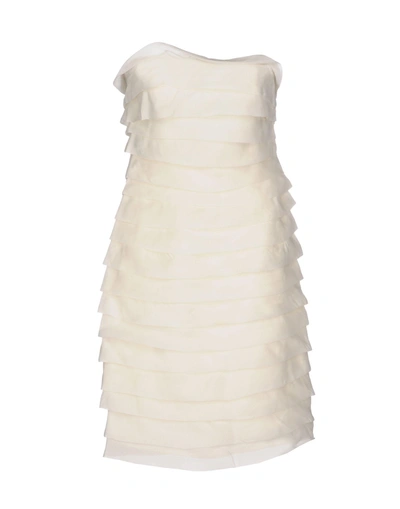 Glamorous Short Dresses In Ivory