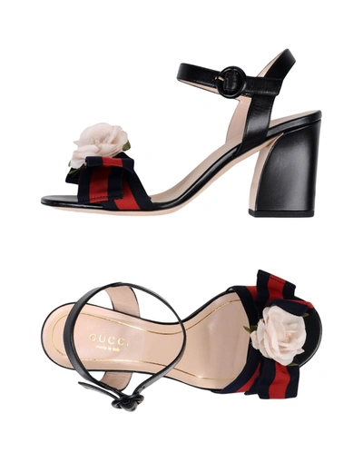 Gucci Sandals In Black