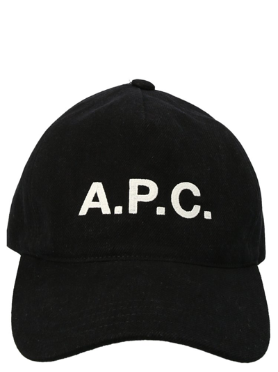 Apc Logo Embroidery Cap In Black